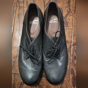 Dansko Dark Leather Lace-Up Shoes Size 41